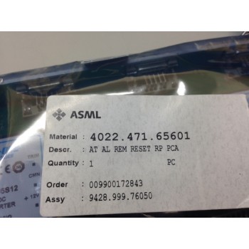 ASML 4022.471.65601 AT AL REM RESET RP PCA